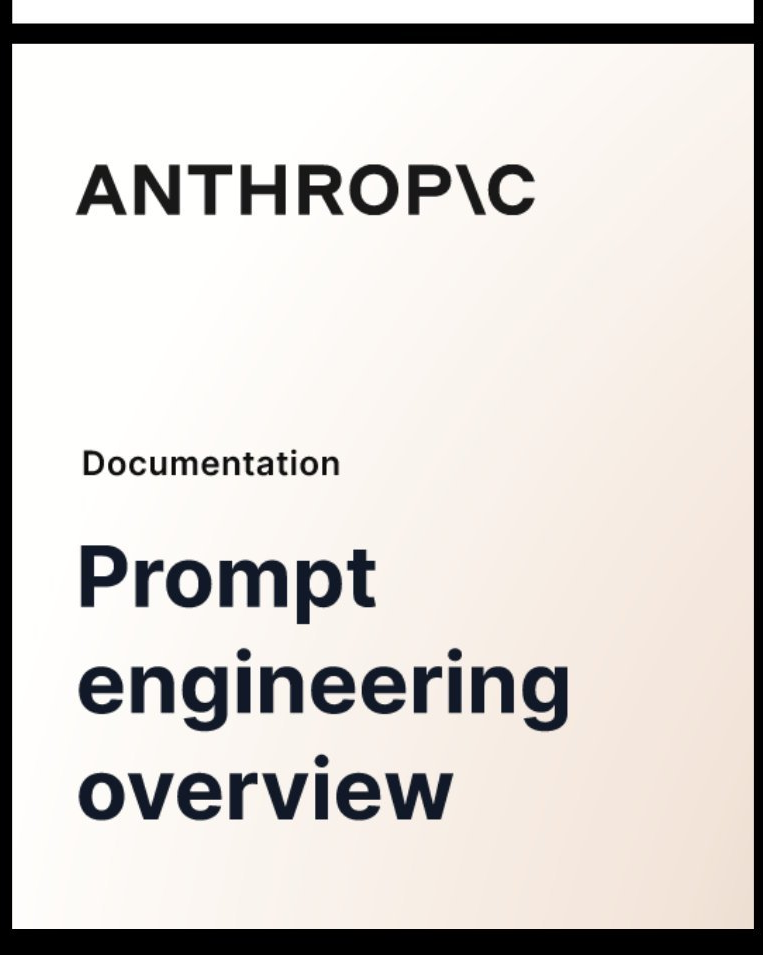 Anthropic Prompt Engineering Overview kapağı