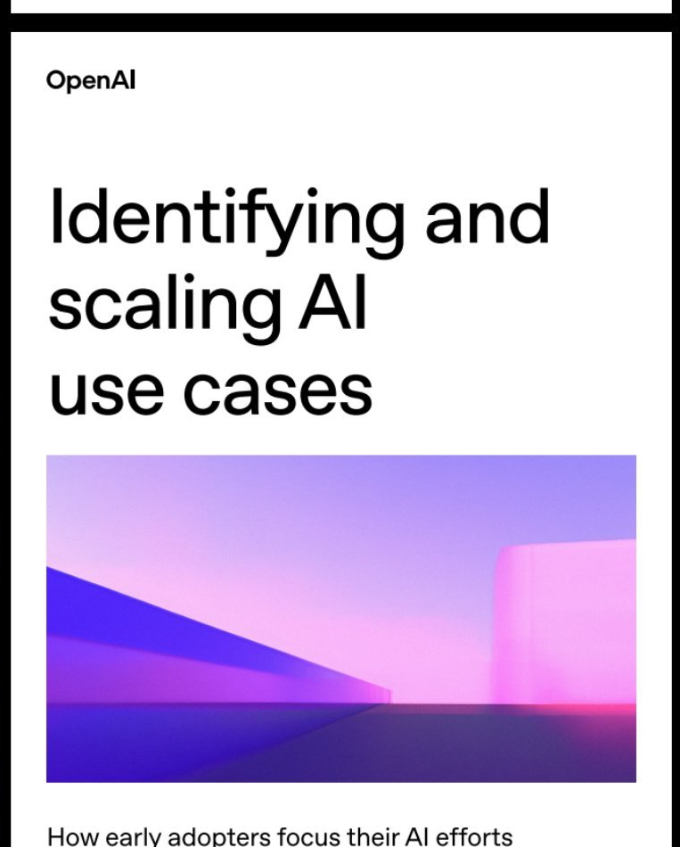 OpenAI: Identifying and Scaling AI Use Cases kapağı